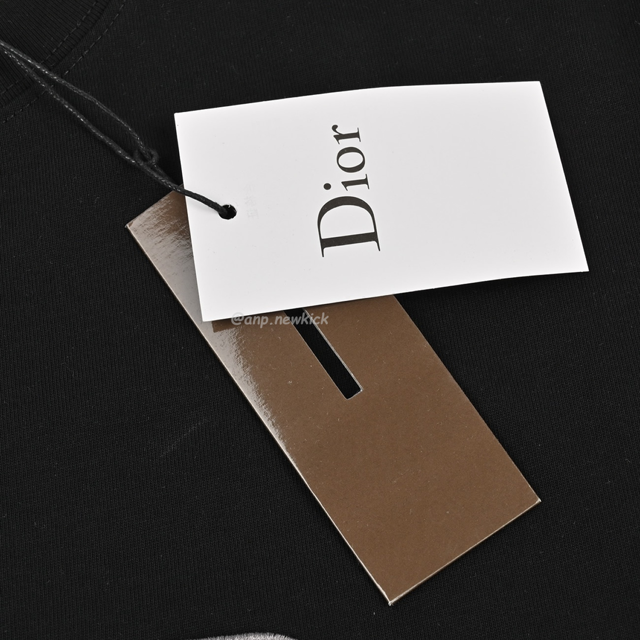 Dior Classic Letter Pin Embroidered Round Neck Short Sleeved T Shirt (8) - www.newkick.vip